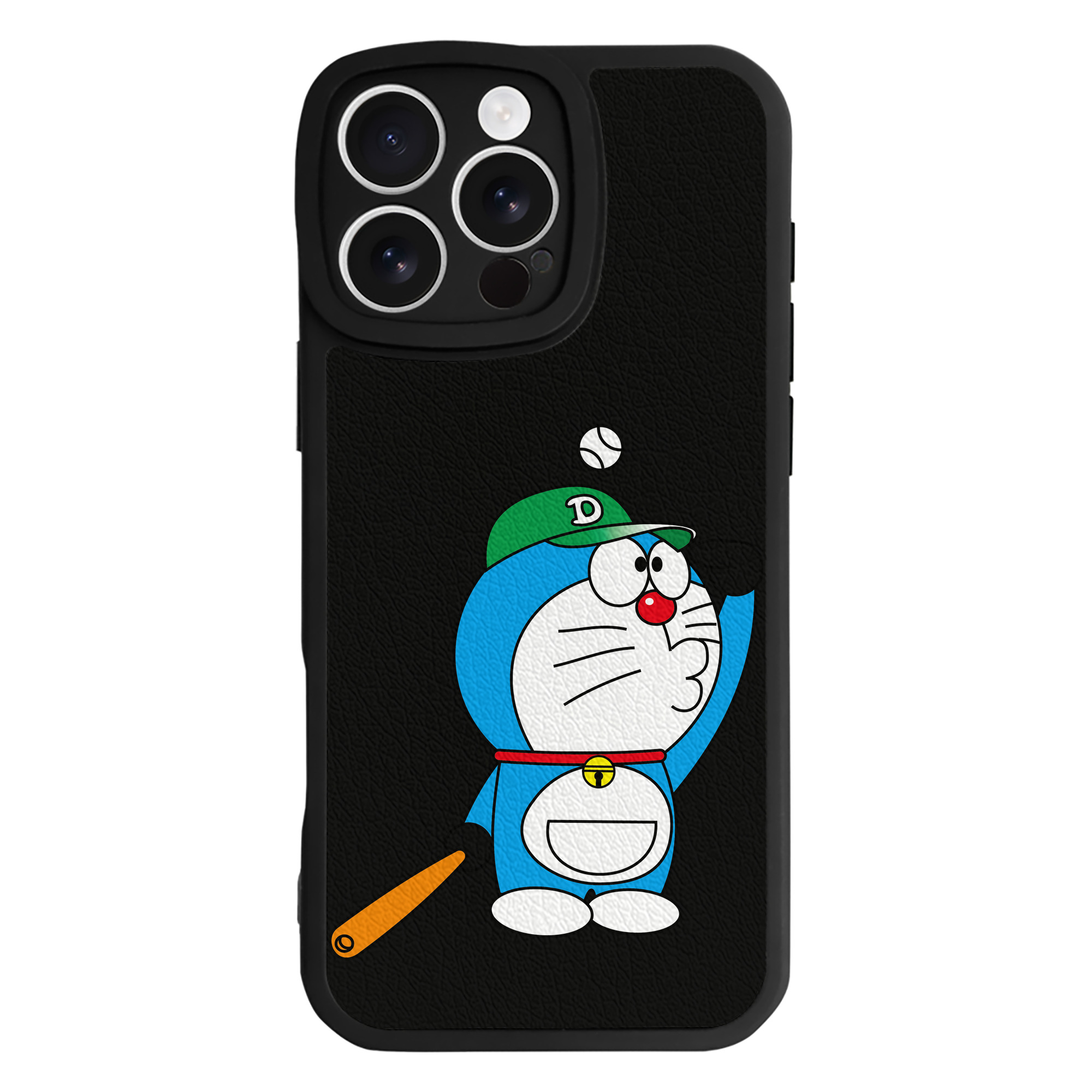 （画像用） ドラえもん Doraemon 【iPhone 16シリーズ対応】シリコンスマホケース（レザー調） 材質：シリコン